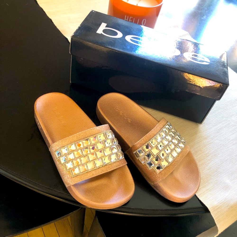 Bebe rose gold sequin SZ 8